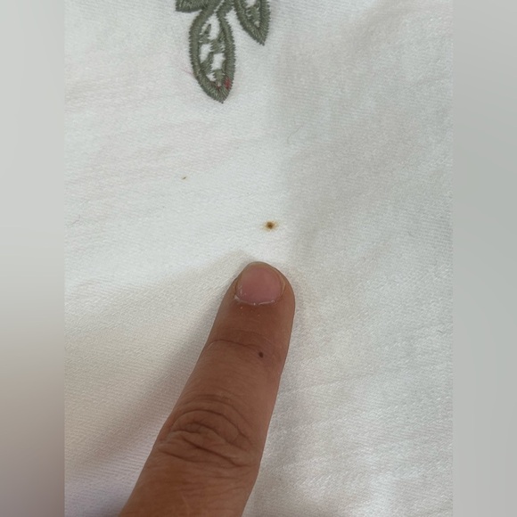 Nine West white cotton floral embroidery chrystie capri jeans women’s size 4 - Picture 7 of 17